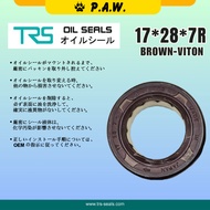 17*28*7R TRS Balance Shaft Oil Seal - Wira 2.0 Diesel, Pajero L044/ V24 (Viton) (MD343566) | HTCR