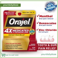 Orajel Instant Pain Relief Gel Severe Toothache Ceam/Gel