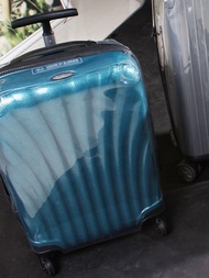 กระเป๋าเดินทางทรงหอยลิงนิรภัยใส CS2 สำหรับกระเป๋าเดินทางแบบมีซิป 28 นิ้ว ทนทานต่อการสึกหรอ ป้องกันรอ