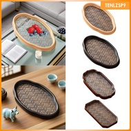 [tenlzsp9] Begonia Flower Glass Tray Cake Fruit Butler Tray for Bedroom Housewarming