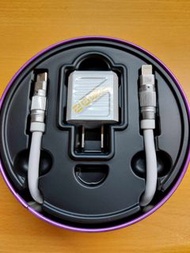 REMAX RP-U399 紫鑽系列 - 英雄充電器 A+C套裝組  PD20W 充電線 數據線 豆腐頭