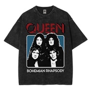Oversized T-shirt band queen bohemian rhapsody washed washing vintage tee