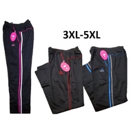 Saiz Besar Seluar Panjang/Seluar Tracksuit/Seluar Sukan  Perempuan/ Plus Saiz Lady Girl Long Pants/Tracksuit (3XL-5XL)