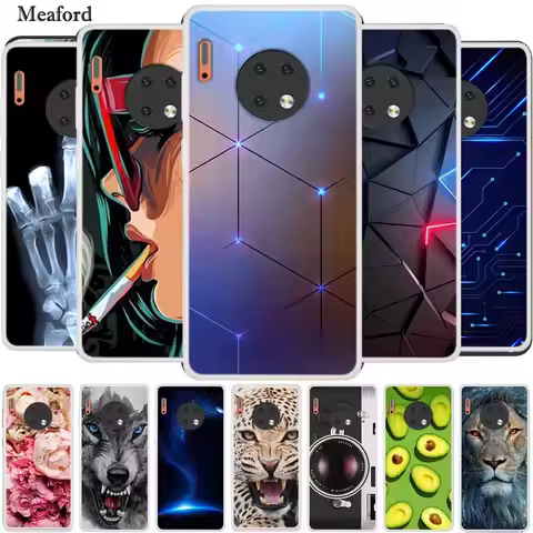 For Huawei Mate 30 Case Animals TPU Soft Silicone Back Cover Phone Case For Huawei Mate 30 Coque for