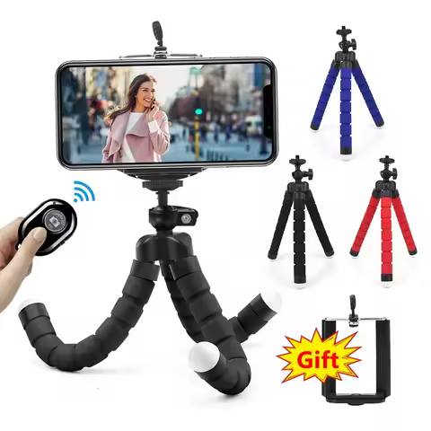 Mini Flexible Sponge Octopus Tripod for IPhone Samsung Xiaomi Huawei Mobile Phone Smartphone for Gop