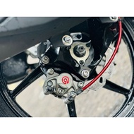 Rear Caliper Bracket NVX V1 V2 NVX 155 ORIGINAL BREMBO BLACK / SILVER LOGO P34 2 POT CALIPER BRACKET