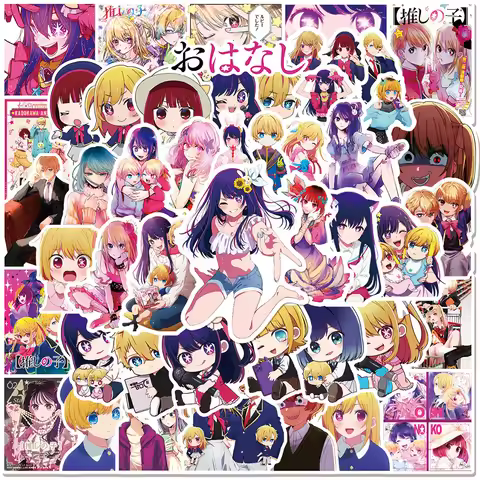 50 PCS Oshi No Ko Anime Manga Stickers For Laptop Phonecase Bike Wall Decals Waterproof Removable St