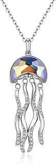Pendant Necklace For Girl or Women Women's Crystal Necklace/Ocean Jellyfish Pendent Necklace Supplem