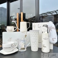 Starbucks Cup 23 Lily of the Valley Swinging Elegant Pure White Stainless Steel Straw Hand-washing Pot Glass Ceramic Mug Water Cup