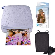 Sprocket Portable 2x3 Color Instant Photo Printer (Lilac) Zink Paper Bundle