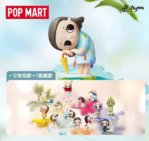 Original POPMART Nyota Four Seasons Time Series Handmade Blind Box Trendy Soft Life Mystery Box Orna