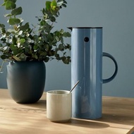 【Stelton】 啄木鳥真空保溫壺1L-藍灰