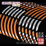 Ready Stock KTM Duke 200 390 690 990 1290 GT RC8 Waterproof Reflective Wheel Rim Modified Sticker