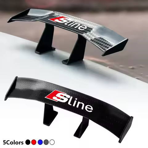 Car Rear Spoiler Mini Wings Small Model Decoration Winglet For Audi Sline A1 A3 A4 A5 A6 A7 A8 B5 B6