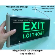 Đèn Exit Thoát Hiểm 2 mặt và 1 mặt Đèn Led Dạ Quang biến exit thoát hiểm giá rẻbiển báo đèn dạ quang