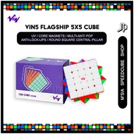 [JPEARLY] VinCube 5x5 Magnetic UV /Magnetic Ball Core Cube / Speedcube Cube 5x5 Puzzle Vin Cube