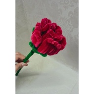 PIPE CLEANER ROSE FLOWER || CHENILLE WIRE FLOWER || FUZZY WIRE FLOWER || FLOWER ||  ONE PIECE FLOWER