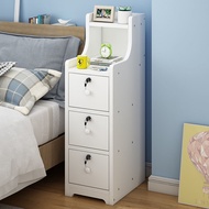 Bedside Mini Cabinet with Lock ☀ Kabinet Almari Meja Sisi Katil Kecil dengan Kunci ☀ Rak Kecil Tepi Katil 床头柜 卧室简约迷你小柜子