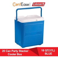 Coleman 18 QT(17L) 20 Can Party Stacker Cooler Box- BLUE