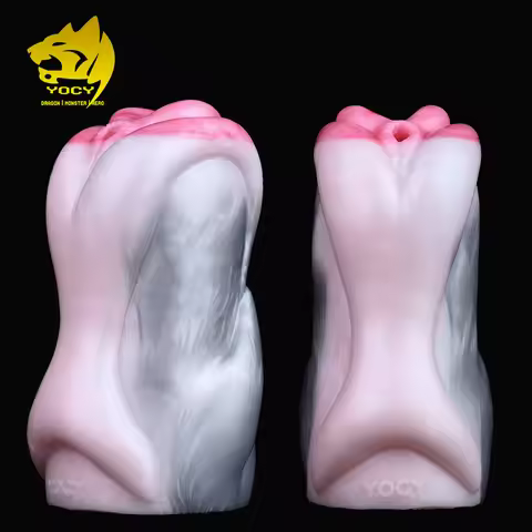 YOCY Silicone Fetish Masturbators-For-Men Realistic Vaginal Anal Animal Pussy Male Stroker Dual Chan