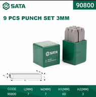 SATA Metal Number Punch Set 1-9 Number Puncher Machine Mold Metal Plate Number Puncher
