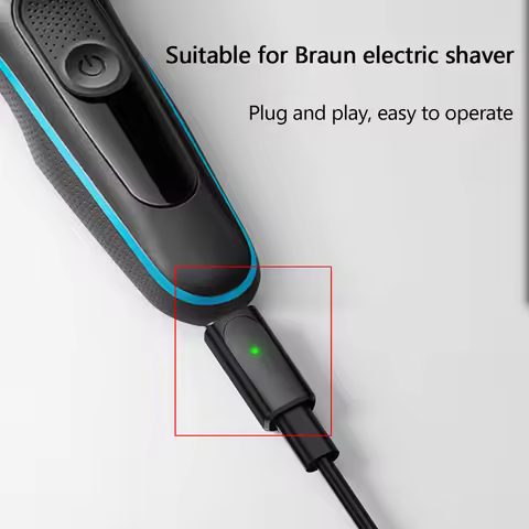 12V Type-C Shaver Charger Adapter Charging Converter Fit for Braun Series 3 5 7 9 6 XT5 Electric Sha
