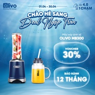 Máy Xay Sinh Tố OLIVO MB300 – 2 Cốc Linh Hoạt – Xay Đá Bào Sinh Tố Smoothie – Dung Tích 600ML