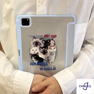 IPad Magnetic Acrylic - Blue Cat IPad Cover 2019 10.2 IPad Air 4 10.9 IPad 9.7-inch tablet IPad Pro 