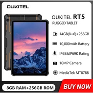 【In Selangor】OUKITEL RT5 Rugged Tablet 8GB+256GB 11000mAh 10.1 Inch FHD Display Android 13 Tablets 16MP Camera 33W Charged Dual SIM 4G Pad