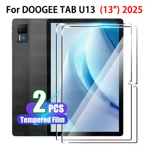 13 Inch Tablet Tempered Glass Film for DOOGEE Tab U13 (2025) HD Clear 9H Hardness Anti-Scratch 2.5D 