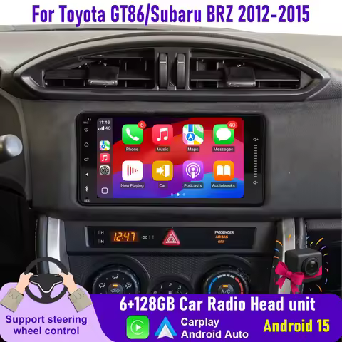 7" Wireless CarPlay Android auto 6+128GB Car Radio Wireless Carplay For Toyota GT86/Subaru BRZ 2012-