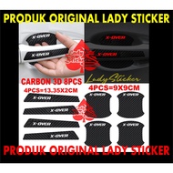 CAR STICKER X OVER 3D CARBON STICKER CAR DOOR HANDLE PROTECTOR SUZUKI X OVER 8PCS