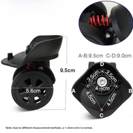 Universal Wheel Luggage Repair Parts for Carry-On Suitcase Password Box Wheel Replacement Multiple T