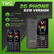 TWC B310 2G Dual SIM Phone 1.77 Inch Display800mAh Battery MP3 MP4 Playback Memory Card Support Mult