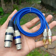 Canon XLR Female To RCA Cable Pair 2-Piece/ | 2 Canon XLR Female to 2 RCA Gold biru xlr cable rca ca