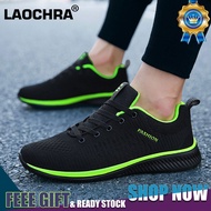 LAOCHRA Casual Shoes For Men Sneakers Big Size 36-48 Couple Shoes Breathable Mesh Fashion Lace Up Men Sport Shoes Black Running Shoes