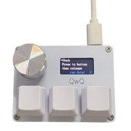HBGER SayoDevice OSU O3C คีย์บอร์ดแบบมีสวิตช์แบบทริกเกอร์ฮอลล์3กุญแจพร้อมปุ่มเปิดแป้นพิมพ์สวิตช์สีแด