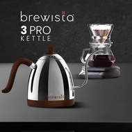 BREWISTA ARTISAN GOOSENECK KETTLE GEN 3 PRO GOOSENECK KETTLE 600 SILVER WOODML