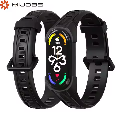 Strap for Mi Band 7 6 5 Silicone Bracelet for Xiaomi Mi Band 6 Strap Man Woman Breathable Rubber Wat