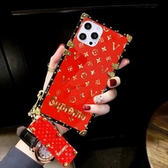 Casing OPPO Reno 8T 8Z 7Z 11 11F 10 9 8 7 6 5 Pro 4G 5G 6Z 5Z 5F 4Z 4 4F 3 2 2Z 2F Z Luxury Fashion Square Tide Brand Shockproof Mobile Phone Case