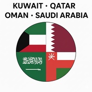 Gulf Arab State(Kuwait, Saudi Arabia, Oman, UAE, Bahrain, Qatar) Unlimited Data Travel SIM Card *6 D