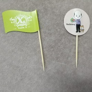 Toothpick flag custom logo custom toothpick flag small flag flag bamboo stick fruit sign tea break f