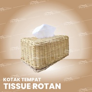 Rattan tissue box, tissue box, car tissue holder, made of rattan wood
