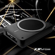 M3w SONY【XS-AW8】8吋薄型主動式重低音喇叭 椅下重低音 附線控 最大功率160W 音響改裝｜岡山破盤王