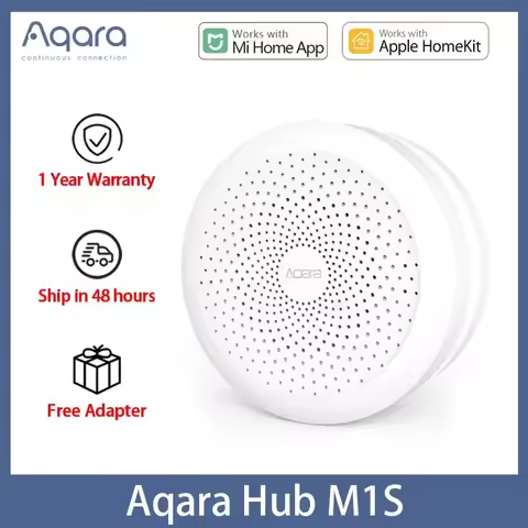 Aqara Hub M1S Gateway ZigBee Connection Wireless Smart Gateway Remote Control Center Homekit MiHome 