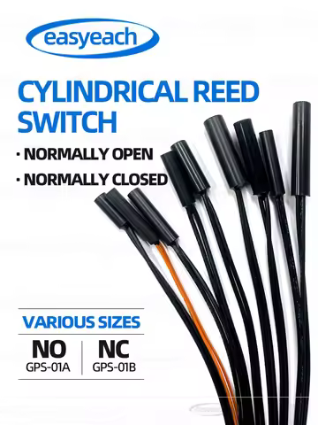 5pcs GPS-01 Reed switch 4x18mm 5x15/20/25mm 6x30/38mm NO/NC 6*38mmHP normally Open/closed Magnetron 