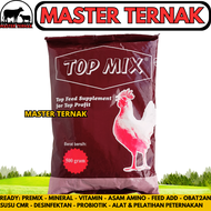 TOP MIX 500 Gram - Topmix Top mix Ayam Petelur Topmix Ayam Pedaging Suplemen Penggemuk Ayam & Mening