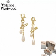 Vivienne Westwood Official Store - New Solid Silver Jewelry - Comes with Gift Box ️Claude Long Pearl