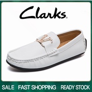 Clarks_รองเท้าโบ๊ทชูส์สไตล์เกาหลีโลฟเฟอร์ส้นเตี้ย,รองเท้าโลฟเฟอร์ผู้ชายรองเท้าลำลองรองเท้าโบ๊ทชูส์ผู้ชาย loafers