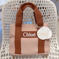 Chloe蔻依 Maison Woody 燈芯絨 托特包 女款 粉色